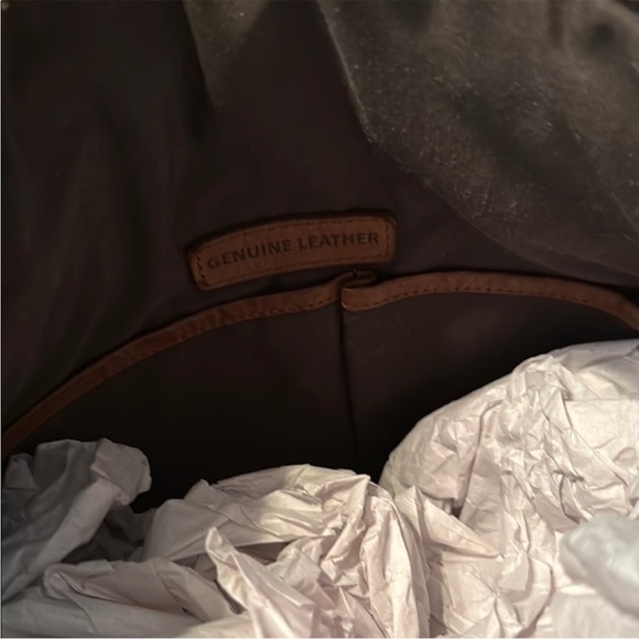 MAKE AN OFFER - MARTA PONTI Brown Woven Leather Shoulder Bag - Picture 6 of 7